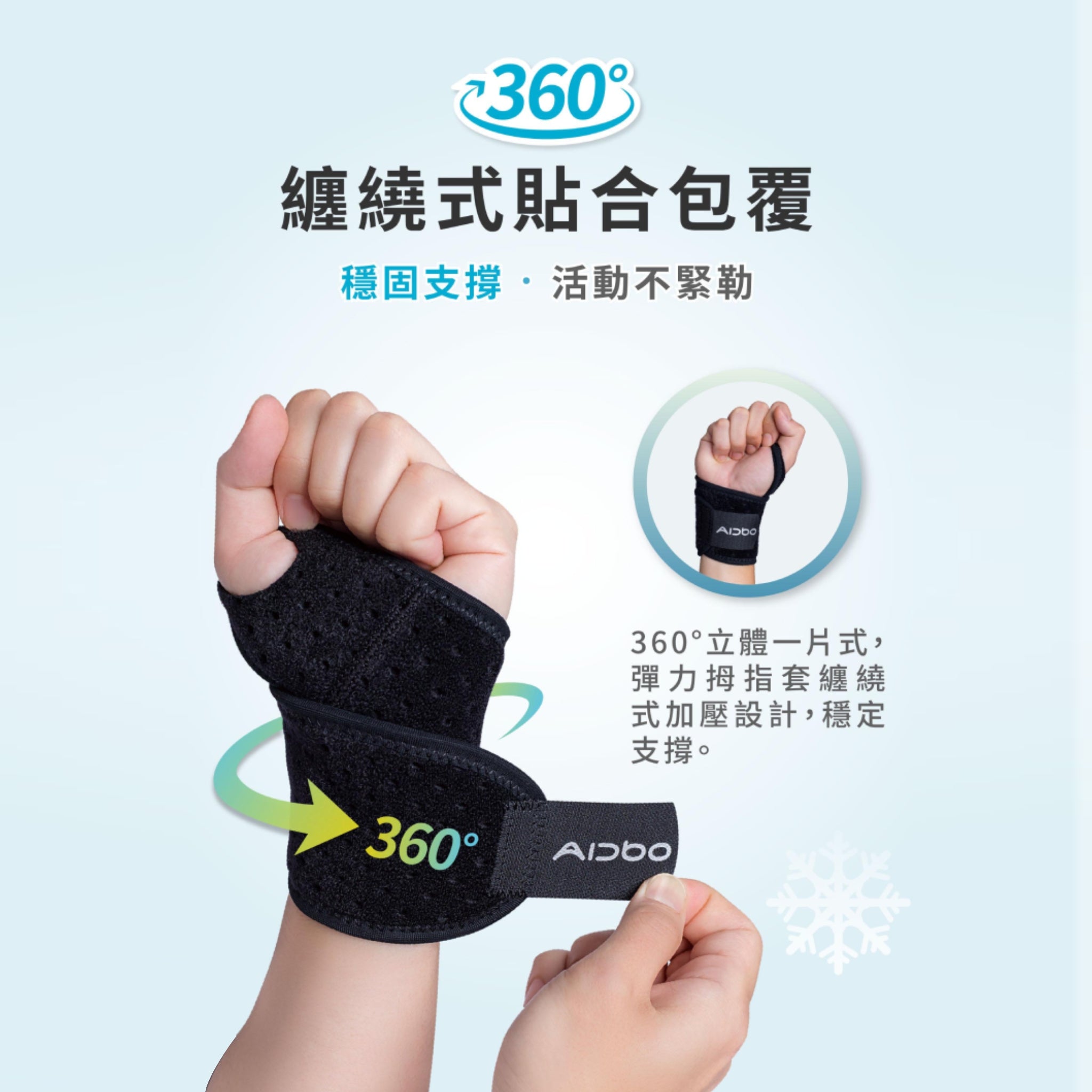 AirSkin 涼感拇指纏繞式護腕